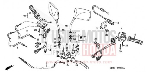 HEBELGRIFF/SCHALTER/ KABEL CBF600NA4 de 2004